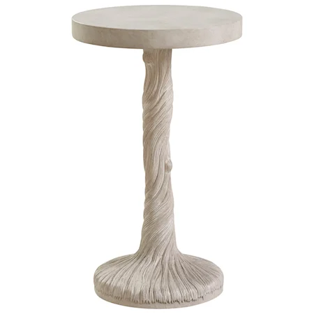 Saddle Peak Round Accent Table